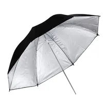 Sombrinha Incoflash Negra/Plata Rebot. 85CM