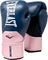 Luva de Treinamento Everlast Elite 2 Boxing Gloves P00SM3195 - Navy/Pink (1 Par)