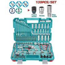 Kit de Ferramentas Total THKTHP21396 139 Peças