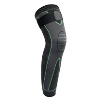 Joelheira Ajustável com Velcro WMKS - Preto com Verde