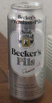 Beckers Cervezas Pils 500ML Lata 4.9% .