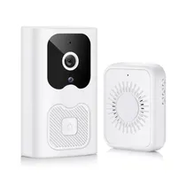 Campainha Inteligente IP Wi-Fi Doorbell X6 com Câmera HD e Visão Noturna - Prata