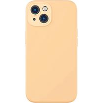 Estojo Protetor de Silicone + Protetor de Tela Baseus Liquid Silica Gel Series para iPhone 14 Plus - Sunglow (ARYT020310)