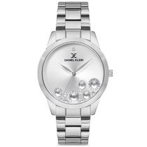 Relogio Feminino Daniel Klein DK.1.12612-1 Premium  Prata/Branco