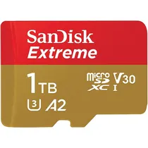 Cartão de Memória Sandisk Micro SDXC Extreme 1TB 190MB/s – SDSQXAV-1T00-GN6MA 190MB/s