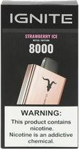 Vape Descartavel Ignite V80 Strawberry Ice 8000 Puffs Metal Edition Rose