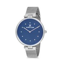 Relogio Analogico Feminino Daniel Klein Premium DK12087-6 - Prata e Azul