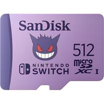 Cartao de Memoria Micro SD Sandisk Pokemon 100 MB/s 512 GB para Nintendo Switch