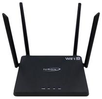 Roteador Sem Fio Iuron 1800 Dual-Band Wifi 6 1800MBPS Preto