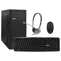 Gabinete Kit Satellite K702M Fonte 200W / Fone de Ouvido / Mouse / Teclado Portugues - Preto