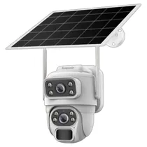 Cámera IP Ecopower EP-C069 4MP com Panel Solar - Branco