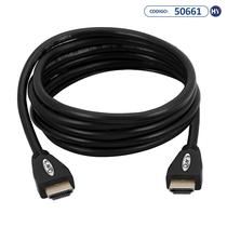 Cabo HDMI Quanta QTHDMI100 Full HD 10 Metros - Preto