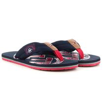 Chinelo Tommy Hilfiger Masculino FM0FM01363403-403 41 Azul Marinho