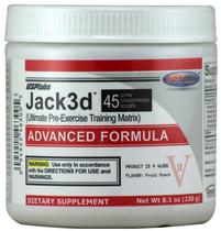 Usplabs JACK3D Advanced Formula Pre-Treino 45 Porcoes 230G - Fruit Punch