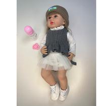 Boneca Baby Dolls Reborn Colete La Cinza 397658