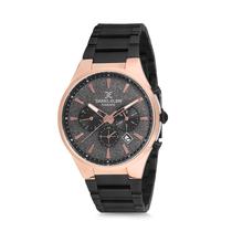 Relogio Analogico Masculino Daniel Klein Exclusive DK12173-5 - Preto e Rosa Ouro