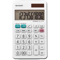 Calculadora Compacta Sharp EL-377WB / 10 Digitos - Branco