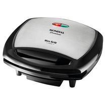 Max Grill Mondial G-07 Premium Inox 110V (Caixa Feia)