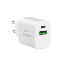 Carregador de Parede Foxbox Energy Flux PD20W USB-A | USB-C - White