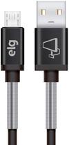 Cabo Elg SP510BK - USB/Micro USB - 1 Metro - Borracha - Preto