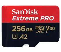 Cartão de Memória Micro SD Sandisk Extreme Pro 256GB 140MBS - (SDSQXCD-256G-GN6MA)