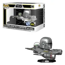 Funko Pop Star Wars *Super Deluxe* Mandalorian N1 Starfighter *Ex* 592