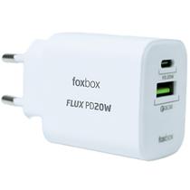 Carregador Foxbox Flux PD 20W/USB/USB-C- Branco