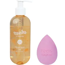 Kit Ruby Rose Sabão Líquido Fruit Salad Melu + Esponja Soft Blender