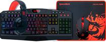 Kit Teclado + Mouse + Fone + Mouse Pad Redragon Gaming Essentials S101-BA-2