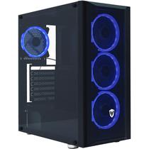 Gabinete Gamer Satellite 2400K RGB com 4 Coolers - Preto