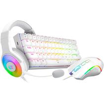 Kit Redragon Gaming Essentials S129W com Teclado + Mouse + Headset - Branco