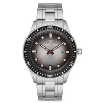 Relogio Analógico Masculino Daniel Klein DK.1.12682-1 Premium Gents / Pulseira de Aço Inoxidável - Prata/Preto