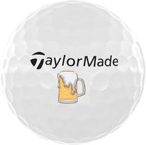 Bola de Golfe Taylormade TP5 MY Symbol Beer V9928001 - Branco (12 Unidades)