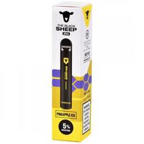 Vape Descartavel The Black Sheep Plus Pineapple Ice 2.4 ML Ate 600 Puffs - Preto/Amarelo