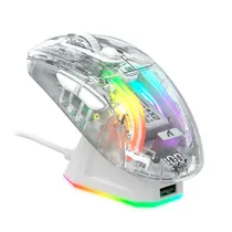 Mouse Attack Shark X2PRO 3D RGB Wired+2.4G+BT Whit White
