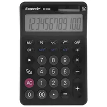 Calculadora Ecopower EP-C308 12 Dígitos