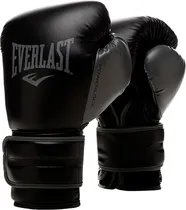 Luva de Treinamento Everlast Powerlock Boxing Gloves P00002285 - Preto/Cinza (1 Par)