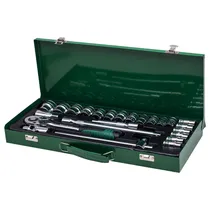 Kit de Chave Soquete Germany TL44361 com 24 Peças - Verde