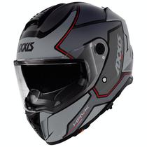 Capacete Axxis Hawk SV Judge B2 - Fechado - Tamanho M - com Oculos Internos - Gloss Gray