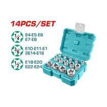 Kit de Dados Socket Tipo e Total THKTETS0114 14 Piezas