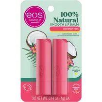 Bálsamo Labial Eos Lip Natural Coconut Milk - Quantidade 2