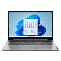 Notebook Lenovo Ideapad 1 14IJL7 (82LV0075US), Intel Celeron N4500 1.10GHZ (2.80GHZ), 4GB Ram, 128GB Emmc, Tela 14" HD, Windows 11, Inglês, Cloud Cinza