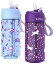 Garrafa Bentgo Kid Water - BGKDWB2-1 Unicorn And Lavender Galaxy (2UNIDADES)