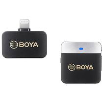 Microfone Boya BY-M1V5 Sem Fio Lightning - Preto/Cinza (1TX+1RX)