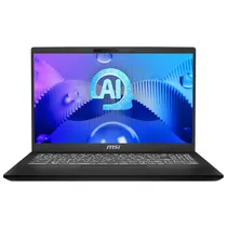 Notebook MSI Modern 15 H Ai C1MTG-084US Intel Core Ultra 9 185H Tela FHD 15.6" / 32GB de Ram / 1TB SSD - Classic Preto (Ingles)