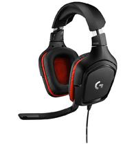 Headset Logitech G332 Stereo - Preto e Vermelho