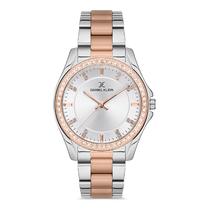 Relogio Analogico Feminino Daniel Klein DK.1.12742-5 Premium Ladies / Pulseira de Aco Inoxidavel - Prata/Rose Gold