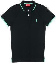 Camisa Polo Hydrant Premium PH00001 Preto/Verde - Masculina