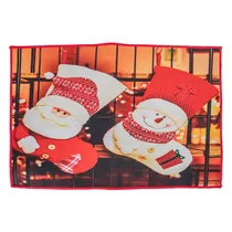 Tapete Natalino Decorativo 38X58 CM com Estampas de