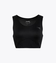 Diadora Top Crop 179625-80013 Femenino 90% Poliester (PL) - 10% Elastano (Ea) Black